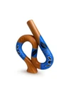 Didgeridoo S-shaped Mahogany Instrument By Jive Hand-carved, Hand-painte. Fixed Price $143.75.