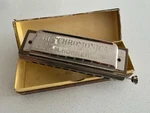 Pre-war M. Hohner The Chromonica 260 Harmonica Key 10 Hole Point Star Boxed. Fixed Price $108.89.