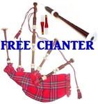 Bagpipes Deura Full Size + Practice Chanter Package. Fixed Price $149.99.