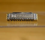 Vintage Hohner Gold/silver Tone Blues Harp Harmonica 1.5 Inch Free Shipping. Fixed Price $24.99.