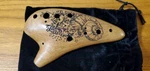 Rare 12 Hole Wooden Tenor Ocarina "la Mer" - The Ocean's Whisper. Fixed Price $84.99.