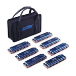 East Top Harmonica Set Of 7, 10 Holes Blues Harp 008K Diatonic Mouth Orga.... Fixed Price $172.39.