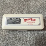 Vintage Hohner Marine Band Harmonica No. 1896 Key Made Germany With Box. Fixed Price $29.99.