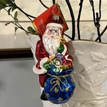 Christopher Radko Santa Bag Full Of Treasure Christmas Ornament New W/tags. Fixed Price $29.99.