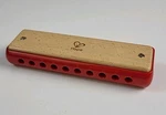 Hape Blues Harmonica - 10 Hole Wooden Musical Instrument Toy Nib. Fixed Price $9.99.