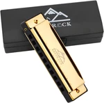 Blues Harmonica Mouth Organ 10 Hole Key With Case, Diatonic For Prof. Fixed Price $20.75.