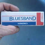 Hohner Bluesband Harmonica Key Of Silver Black Metal Chrome Finish With Case. Fixed Price $28.00.