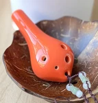 Focalink 6 Hole Soprano Orange Pendant Ceramic Ocarina, Dexterous & Great Gift. Fixed Price $39.95.