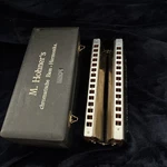 Hohner Chromatica Double Bass Harmonica With Case, Made In Germany #265. Fixed Price $400.00.