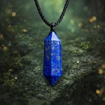 Deep Blue Lapis Lazuli Hexagonal Point Pendant Real Gemstone Protection Jewelry. Fixed Price $12.86.