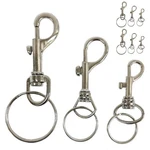 9PC Round Steel Swivel Eye Bolt Snap Hook Key Chain Pet Leash Multipurpose Clasp. Fixed Price $9.99.
