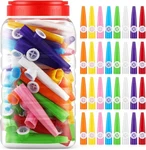 Jenaai 50 Pcs Plastic Kazoos Bulk With Bottle, Colorful Musical Instrum.... Fixed Price $29.39.