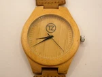 Tz Lifestyle Wooden Watch Men Brown Leather Band New Battery. Fixed Price $12.50.
