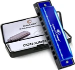 Conjurer 10 Hole Diatonic Harmonica Key Of Blues Mouth Organ Gift. Fixed Price $7.83.