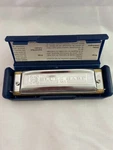 Blue Harp Harmonica In Key "c" Very Good Condition With Case. Fixed Price $40.00.