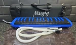 Mugig Melodica 32 16" Blue Keyboard With Case Flexible Blow Pipe Tested. Fixed Price $24.79.