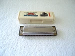Vintage Hohner 590 Big River Harp With Case " Beautiful Collectible Item. Fixed Price $27.99.