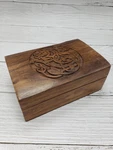 Celtic Horse Box, Irish Wooden Renaissance Welsh Keepsake. Fixed Price $39.99.