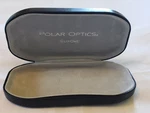 Polar Optics Black Eye Glass Case Gray Velvet Lined Travel Hard Clam Shell. Fixed Price $10.99.