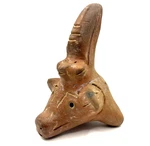 Vintage Artisan Folk Ocarina Clay Pottery Whistle Flute 3 Faces Bird. Fixed Price $16.50.