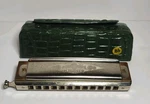 Hohner Super Chromonica 270 B Flat Harmonica Made Germany With Original Case. Fixed Price $74.99.
