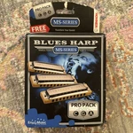 Hohner Blues Harp Pro Pack 3-HARMONICAS Keys G, & Made In Germany. Fixed Price $199.00.