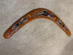 Hand Crafted Painted Australian Made 18IN Throwing Boomerang. Fixed Price $19.99.