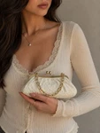 Rampage Ivory Polkadot Clutch Cute Night Prom Boho Handbag. Fixed Price $22.95.