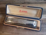 Vintage The 64 Chromonica Hohner Harmonica Professional Model Germany Red Case. Fixed Price $65.50.