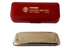 M. Hohner Golden Melody Harmonica No. 542 Key Of With Case Made In Germany. Fixed Price $39.99.