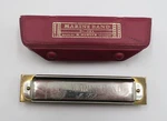 Vintage M. Hohner Marine Band Harmonica Germany Key Of With Case. Fixed Price $34.95.