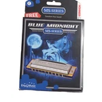 New/sealed Hohner Ms-series (c) Blue Midnight Harmonica 595BX-C Made In Germany. Fixed Price $42.49.