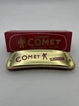Hohner Harmonica - Comet 2503/32 With Original Box Beautiful Gold. Fixed Price $85.00.
