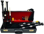 Great Highland Scottish Bagpipes Silver Mounts Black Velvet Cover With Box Case. Fixed Price $210.00.