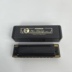 Hohner Pro Harp Ms Harmonica Germany 10 Hole Black Key Of With Case. Fixed Price $24.99.