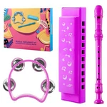 East Top 3PCS Recorder Musical Instrument Set Including Harmonica,flute,tambo.... Fixed Price $40.45.