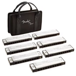 Fender Blues Deluxe Harmonica Pack - 7 Key Set W/ Case C, G, A, D, F, E, Bb. Fixed Price $79.99.