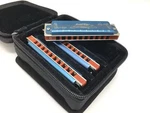 Easttop 10HOLE Harmonica Set T008K-3 Mouth Organ In One Blue Covers. Fixed Price $49.99.