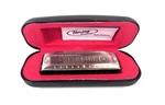 Rare Hering Silver Blow Harmonica With Case And Original Box!. Fixed Price $129.99.