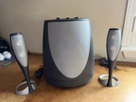 Harmon Kardon Model HK695-01 Powered Multimedia Subwoofer/speaker Set Computer. Fixed Price $42.00.