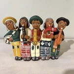 Peru Clay Flute Musician's Folk Art Ten Thousand Villages. Fixed Price $20.00.