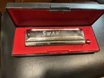 Swan 1456 - Holes Chromatic Harmonica In Tones Mouth Organ. Fixed Price $175.00.