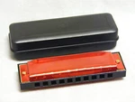 "simply Red" Deluxe 10 Hole Diatonic Harmonica Key Of - New !. Fixed Price $5.88.