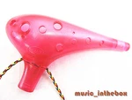 Tng -translucent Pink 12 Holes Alto Ocarina Flute & Bag-made Taiwan. Fixed Price $17.99.