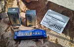 Harmonica Vintage Hohner Fuego Azul Key 1510BX Original Box W/instructions. Fixed Price $14.25.