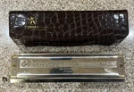 Hohner "64 Chromonica" Model 280/64 "c" & Brown Vinyl Case. Fixed Price $99.00.