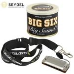 Seydel Big Six Classic Key Of 6-HOLE Stainless Steel Mini Harmonica W/ Lanyard. Fixed Price $44.95.