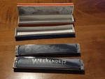 Hohner Weekender & Hsinghai Vtg Long Harmonicas With Original Boxes Rare Pair. Fixed Price $24.75.