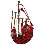 Great Highland Sheesham Wood Bagpipe Scottish Natural Silver Mount Tutor Book. Fixed Price $94.99.