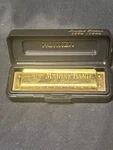 Rare Limited Edition Harmonica Vintage Marine Band Hohner 1896-1996 Gold 14E32. Fixed Price $259.00.